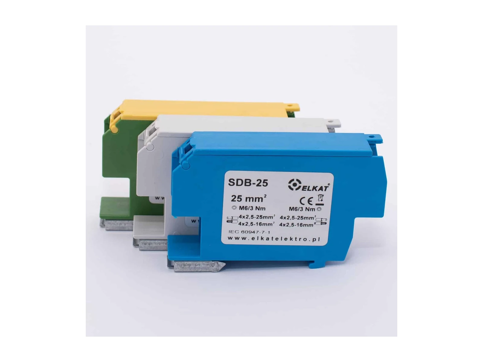 SDB-25 – Blok rozdzielczy SDB-25, 25 mm², 8 przyłączy