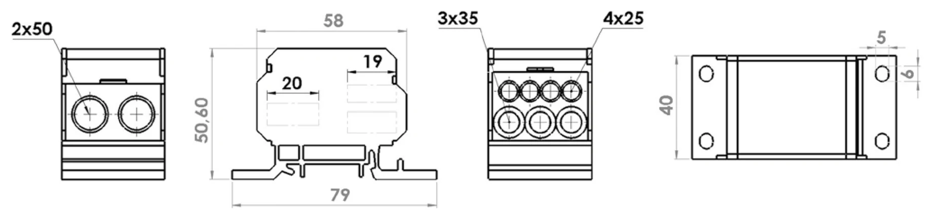 DB-1 - rysunek techniczny