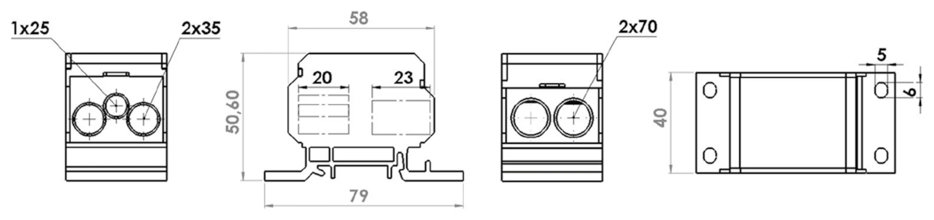 DB-6 - rysunek techniczny