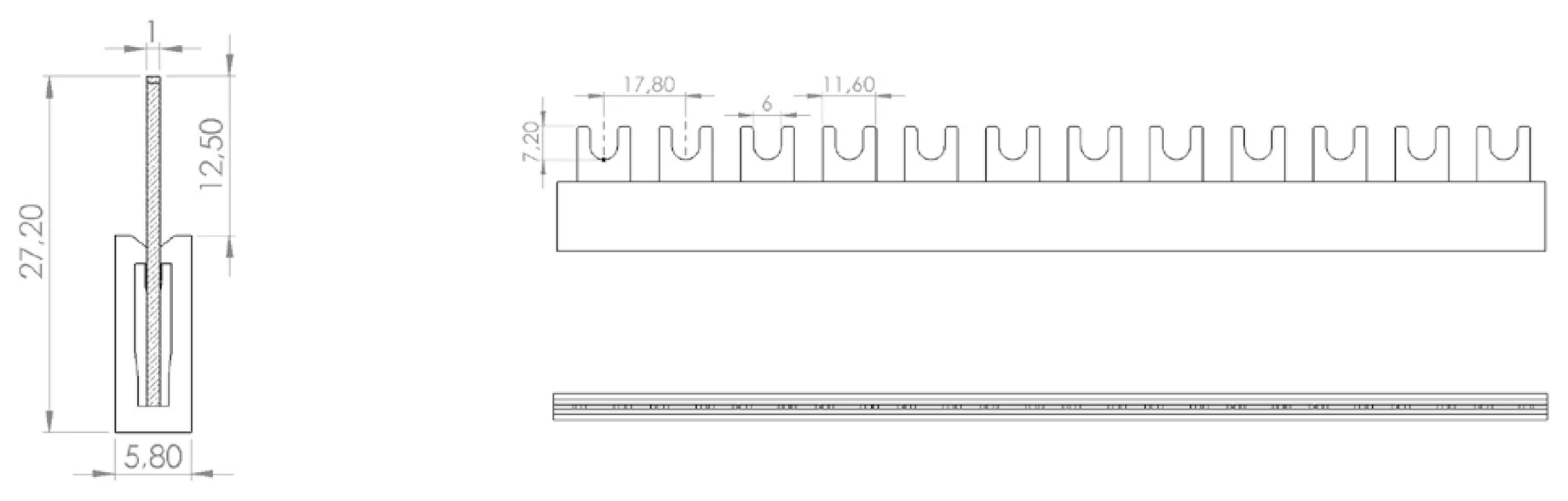 IZ10/1F/N - rysunek techniczny