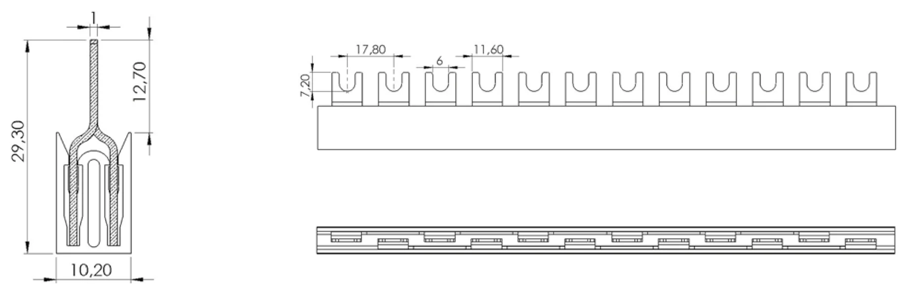 IZ10/2F - rysunek techniczny