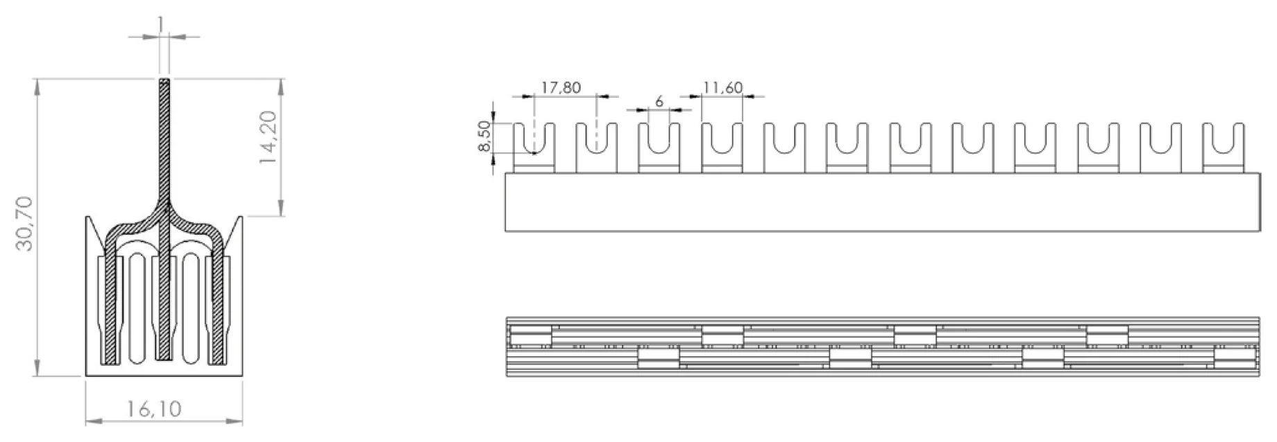 IZ10/3F/W - rysunek techniczny