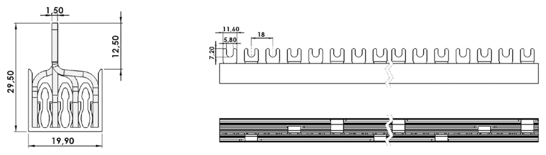 IZ10/L1NL2NL3N - rysunek techniczny