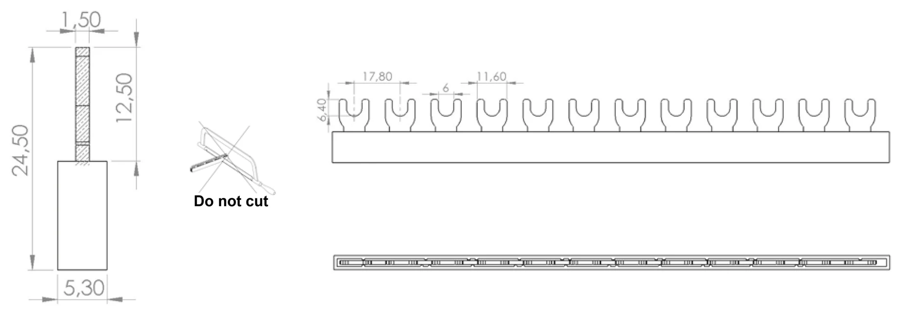 IZ12/1F/C - rysunek techniczny