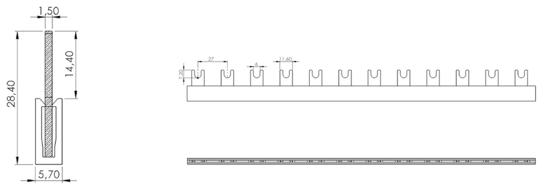 IZ16/1F/STV - rysunek techniczny
