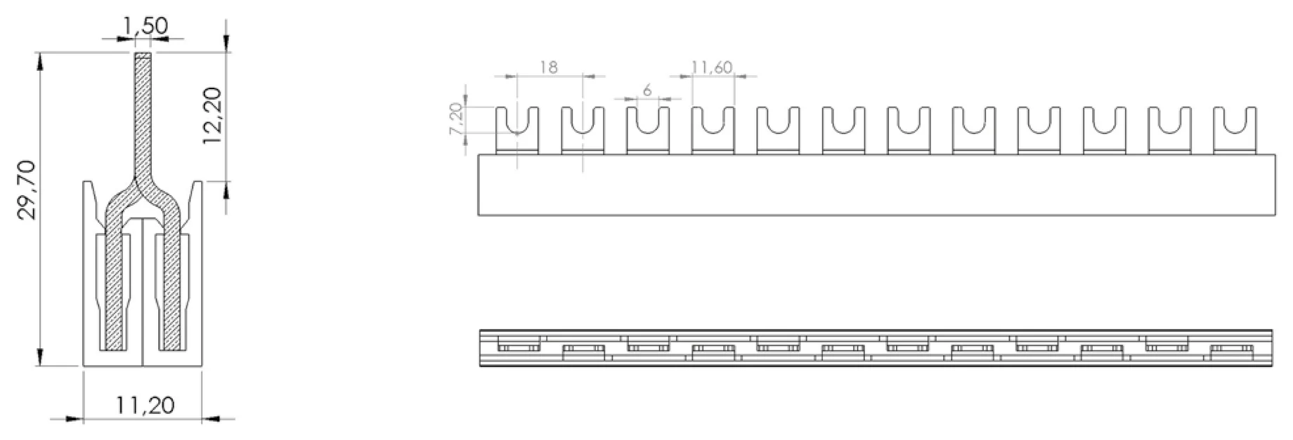 IZ16/2F/D - rysunek techniczny