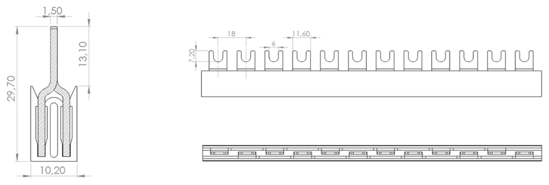 IZ16/2F - rysunek techniczny