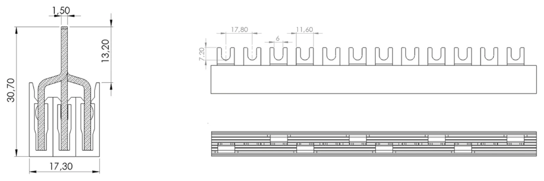 IZ16/3F/D - rysunek techniczny