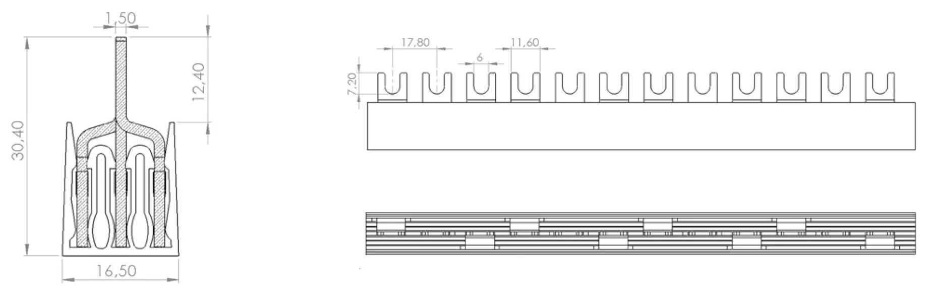 IZ16/3F - rysunek techniczny