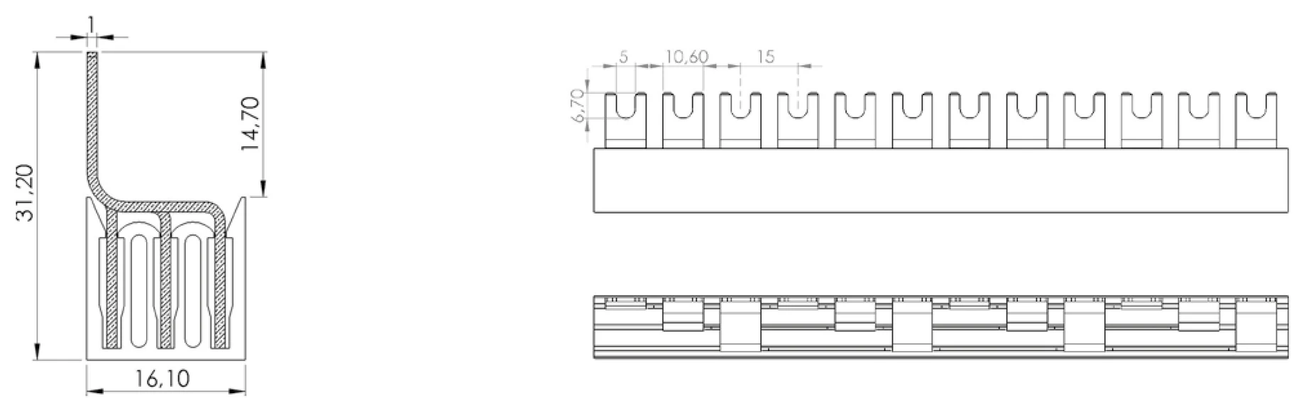 IZM10/3F - rysunek techniczny